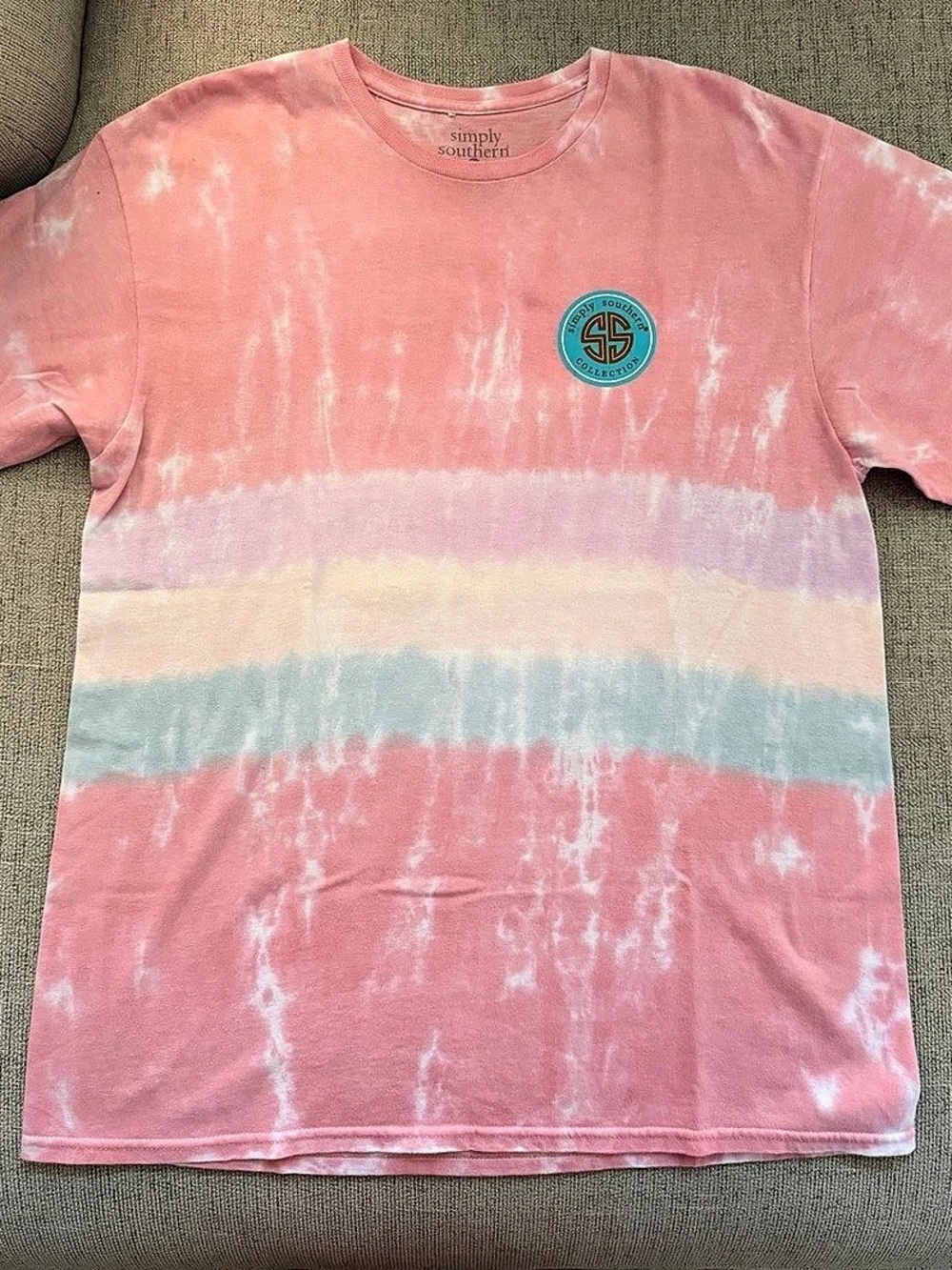 Simply Southern Dog Kisses Cure Any Bad Day Tie Dye T-Shirt Tie-Dye Short Sleeve